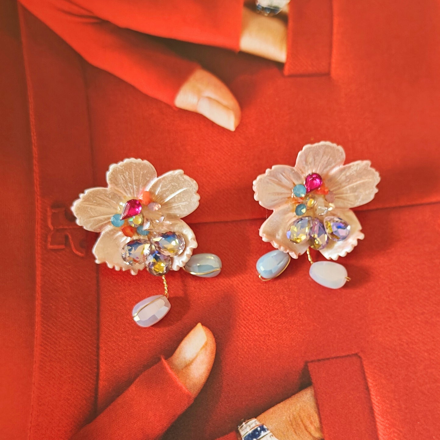 Garden of eden edit - peach studs