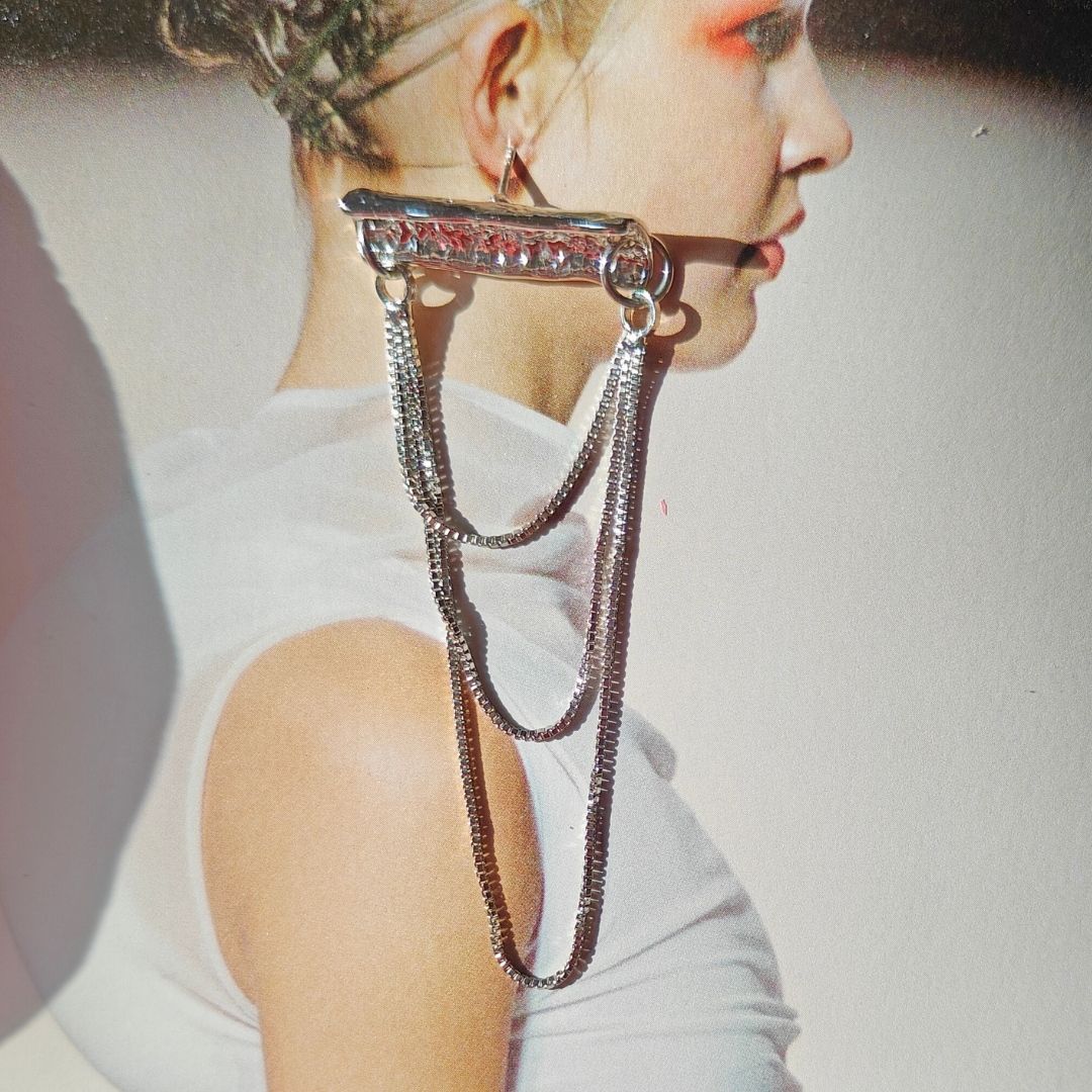 Bianca chain demi fine earrings