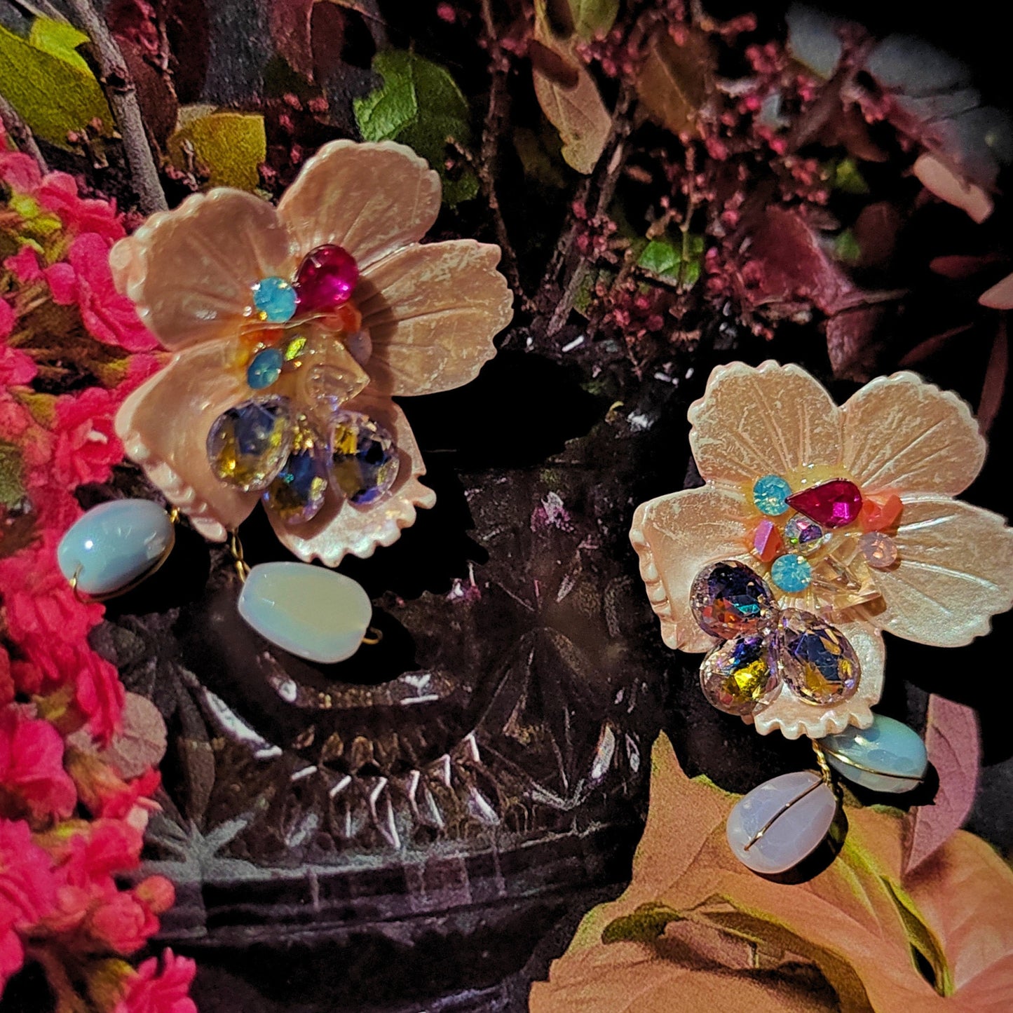 Garden of eden edit - peach studs