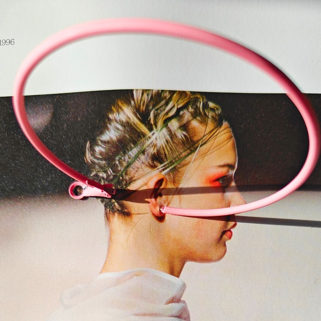 Sleek baby pink hoops