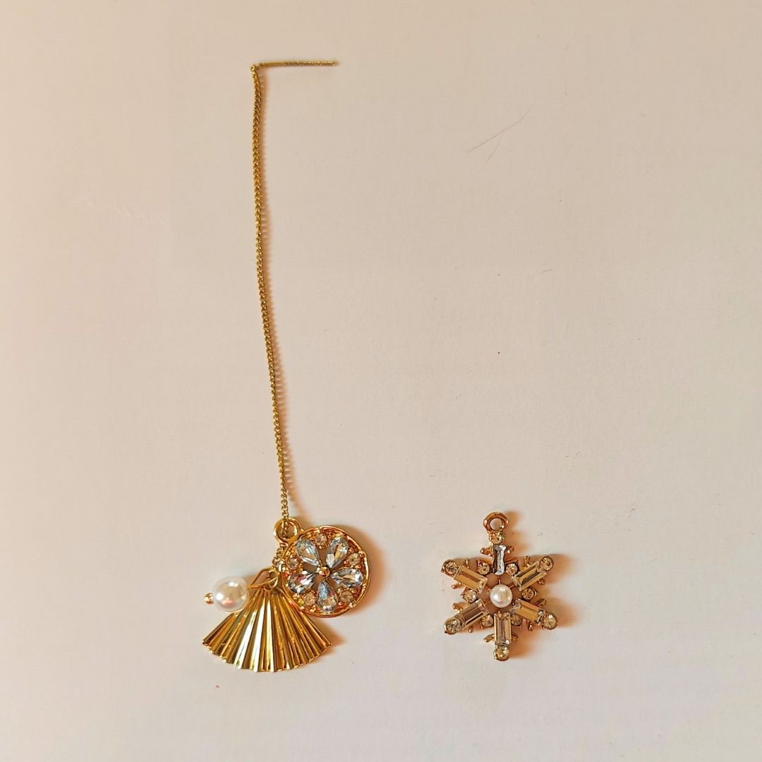 Single charm earring+ charm pendant