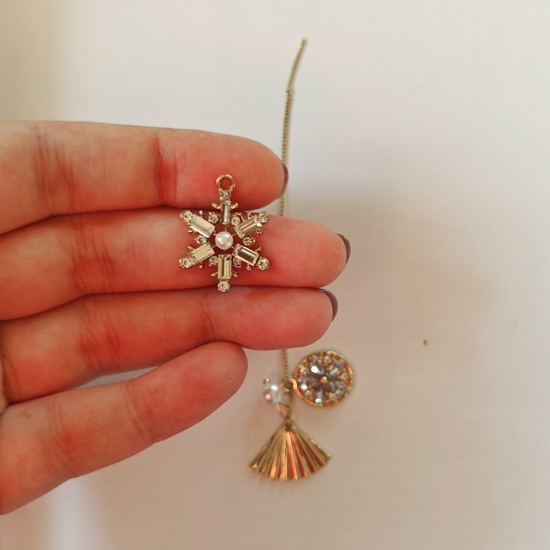 Single charm earring+ charm pendant