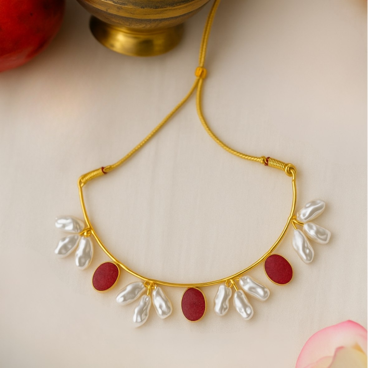 Pearl Orchard Necklace Set