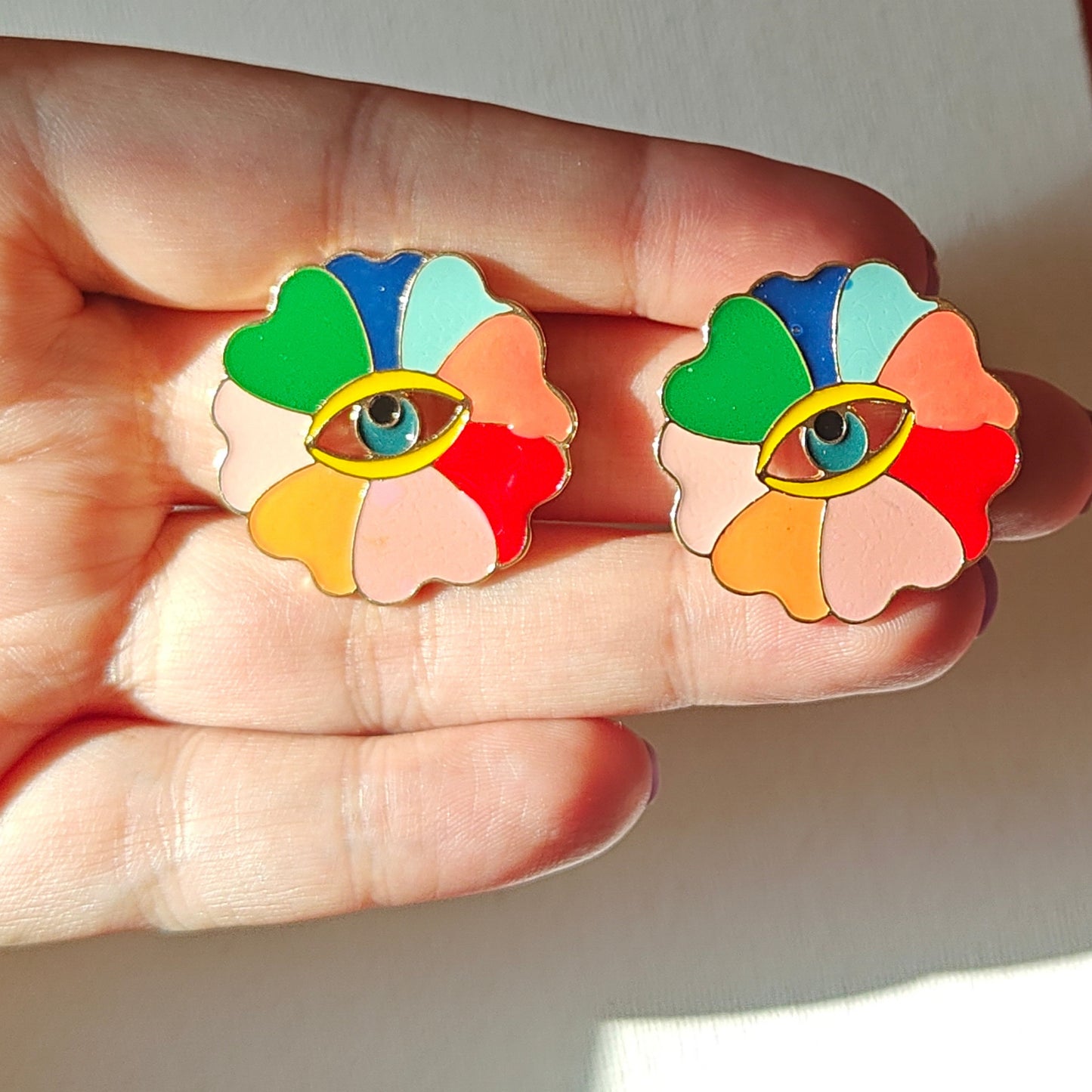 Eyes on you statement studs