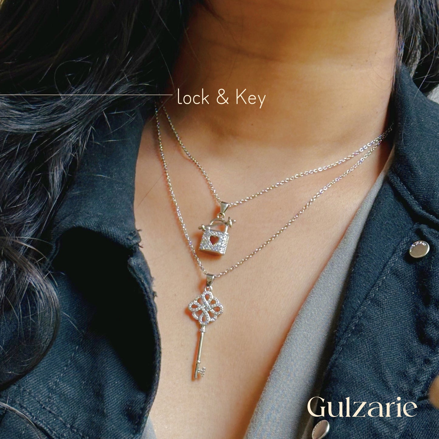 Key to your heart & lock my feelings necklace