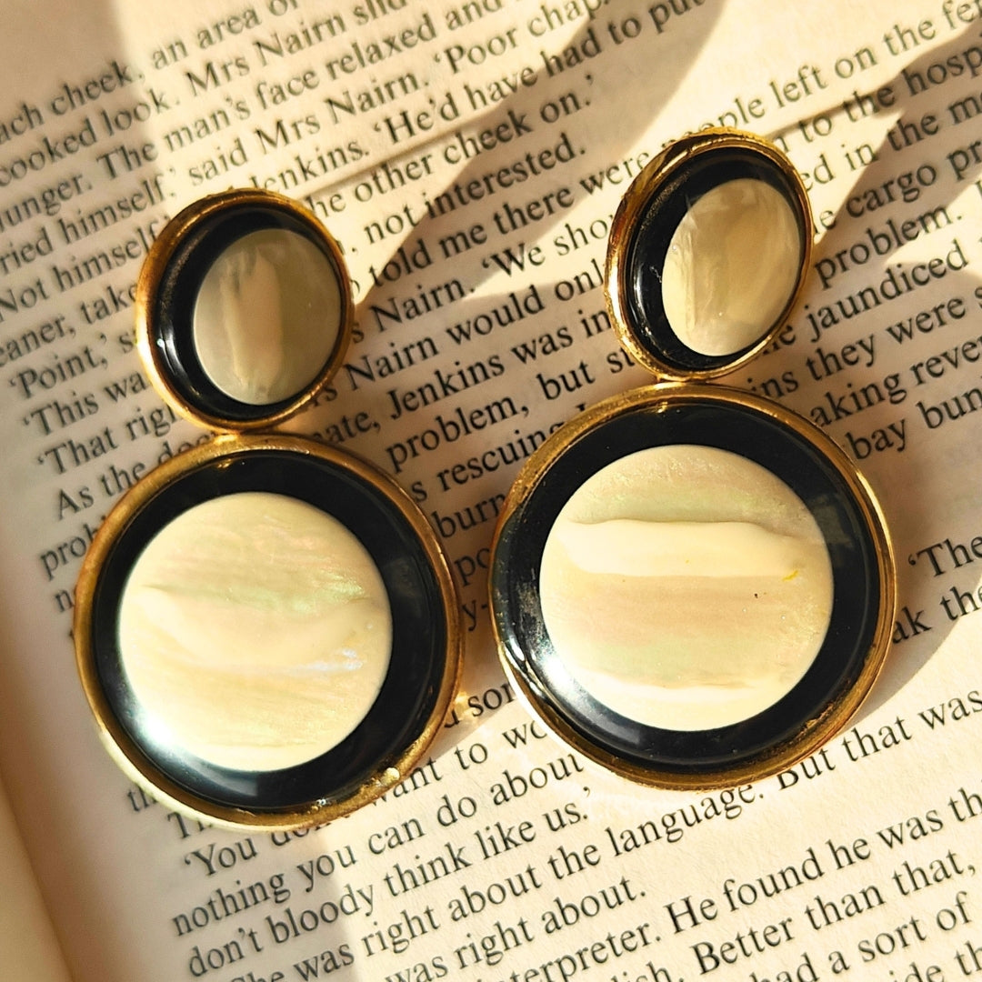 Old school charm earrings