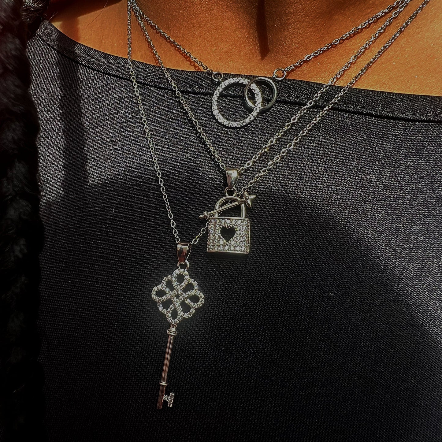 Key to your heart & lock my feelings necklace