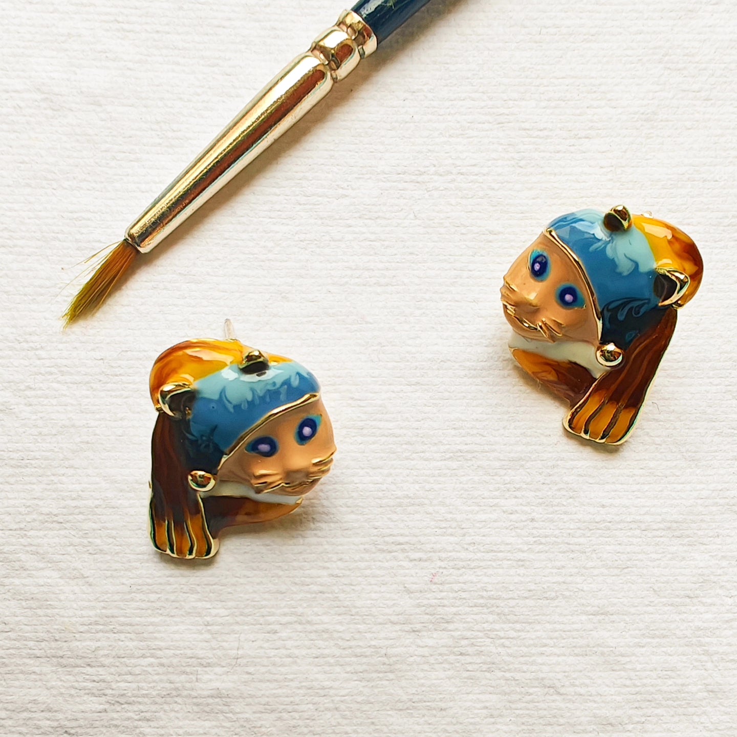 The Cat with the Pearl Earrings (Meow Edit)