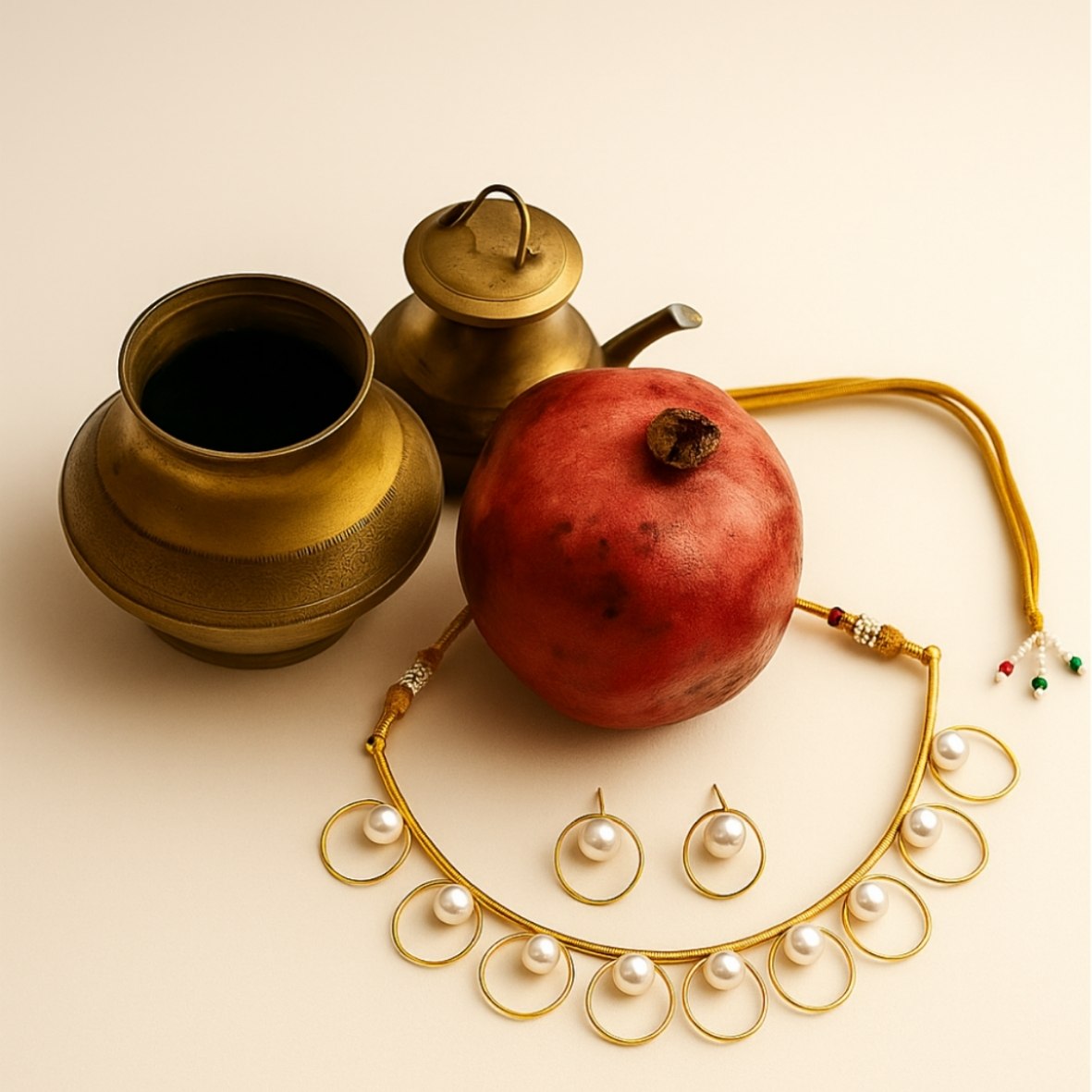 Circle of Pearls Necklace Set