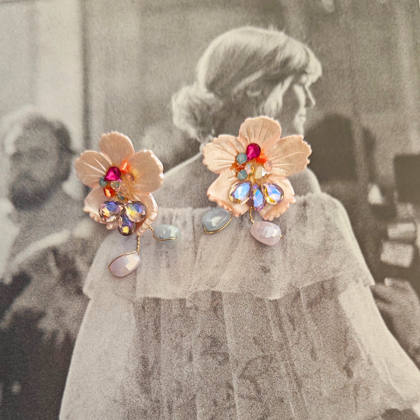 Garden of eden edit - peach studs