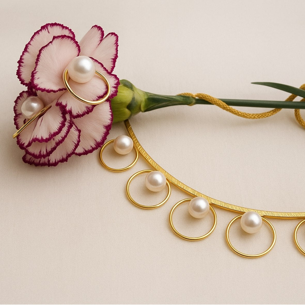 Circle of Pearls Necklace Set