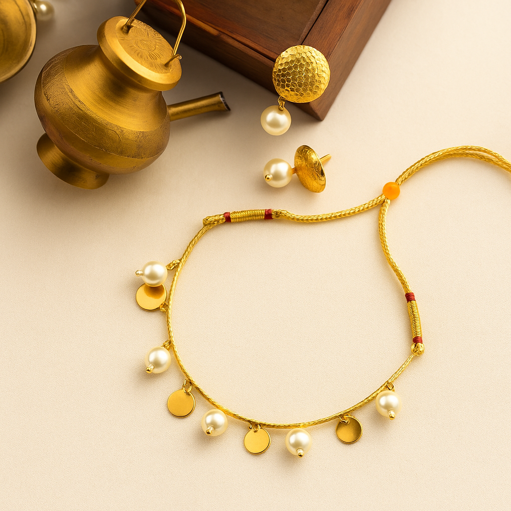 Golden seed choker set